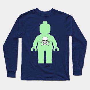 Minifig with Skull Design Long Sleeve T-Shirt